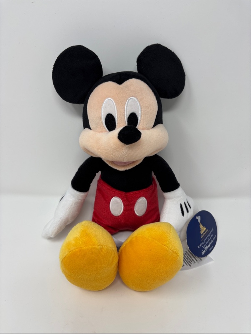 Mickey Mouse Plush Toy - Classic Black, Red & Yellow